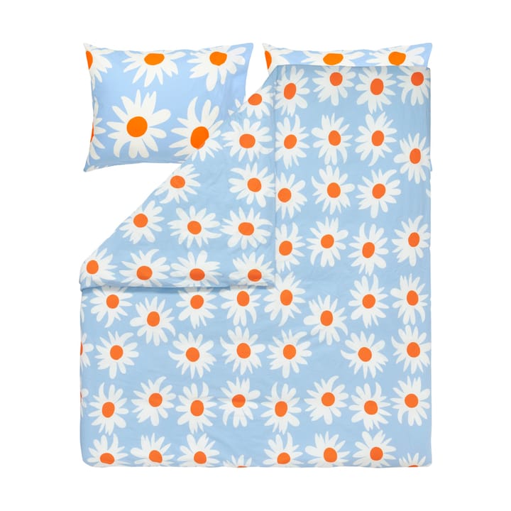 Pościel Rakastaa ei rakasta 240x220 cm, Orange-Off-white-light blue Marimekko