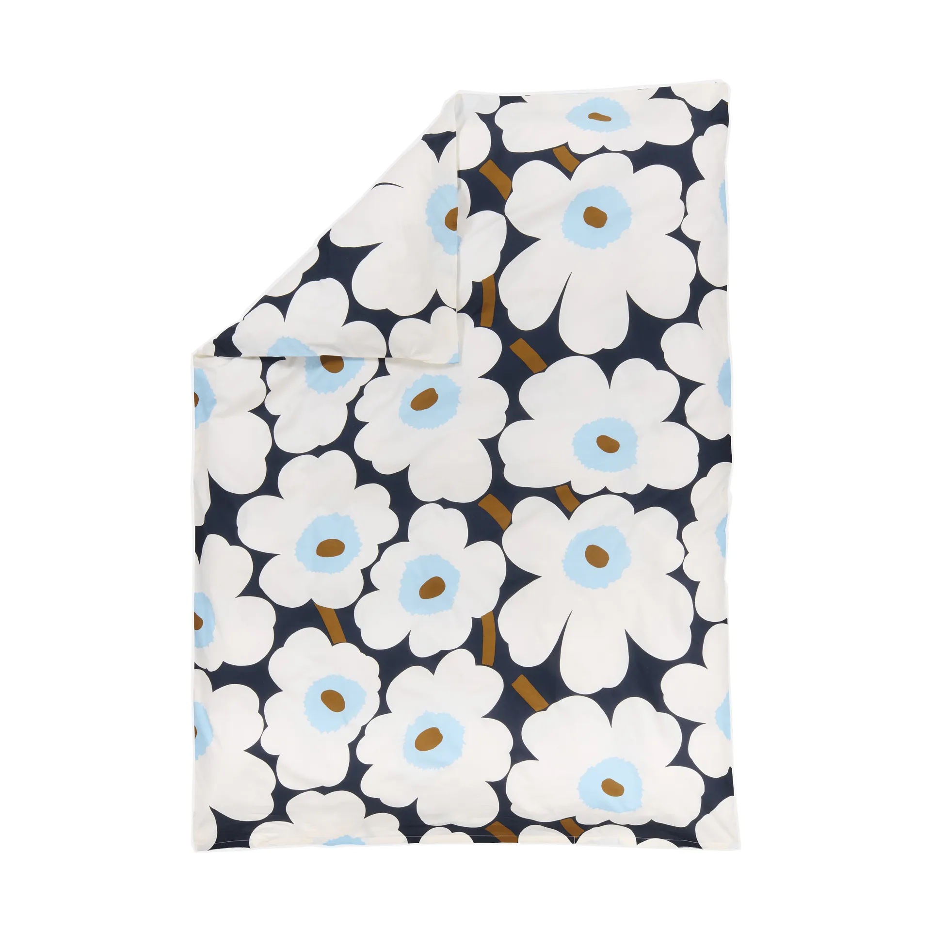 Poszewka na kołdrę Unikko 150x210 cm, Blueberry-off white-cold blue Marimekko