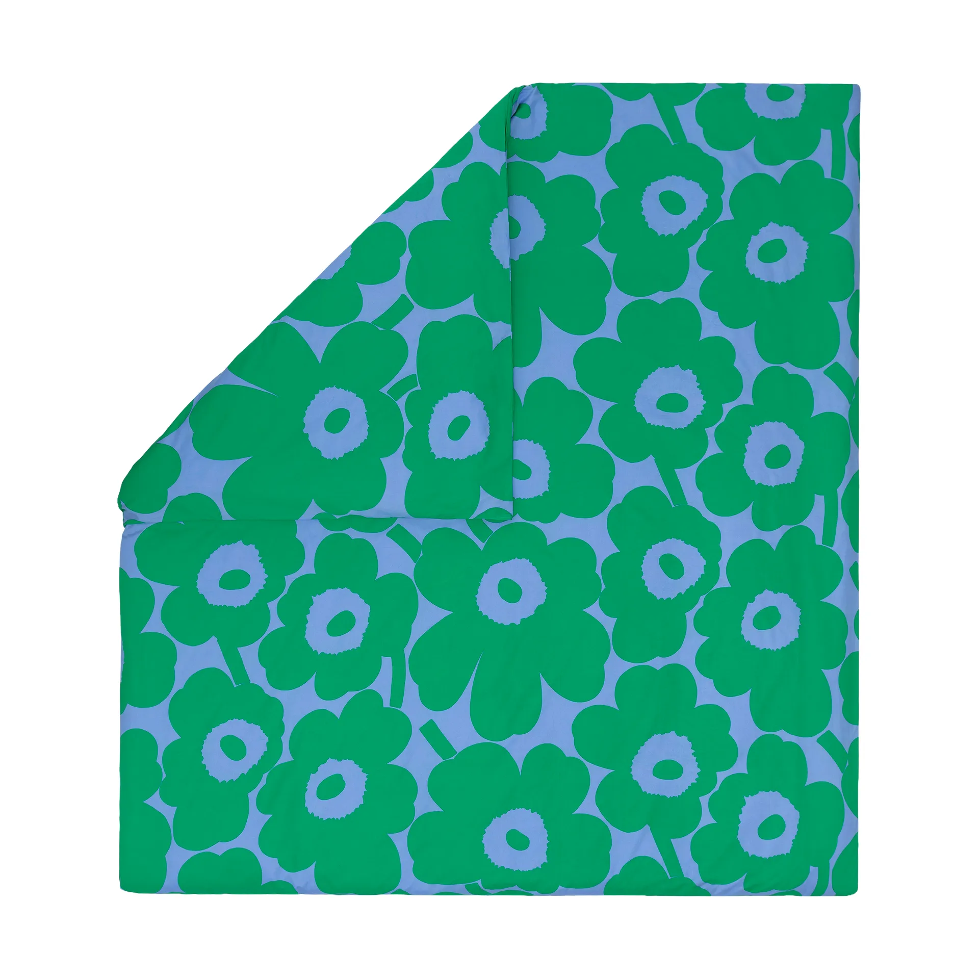 Poszewka na kołdrę Unikko 220x240 cm, Light blue-green Marimekko