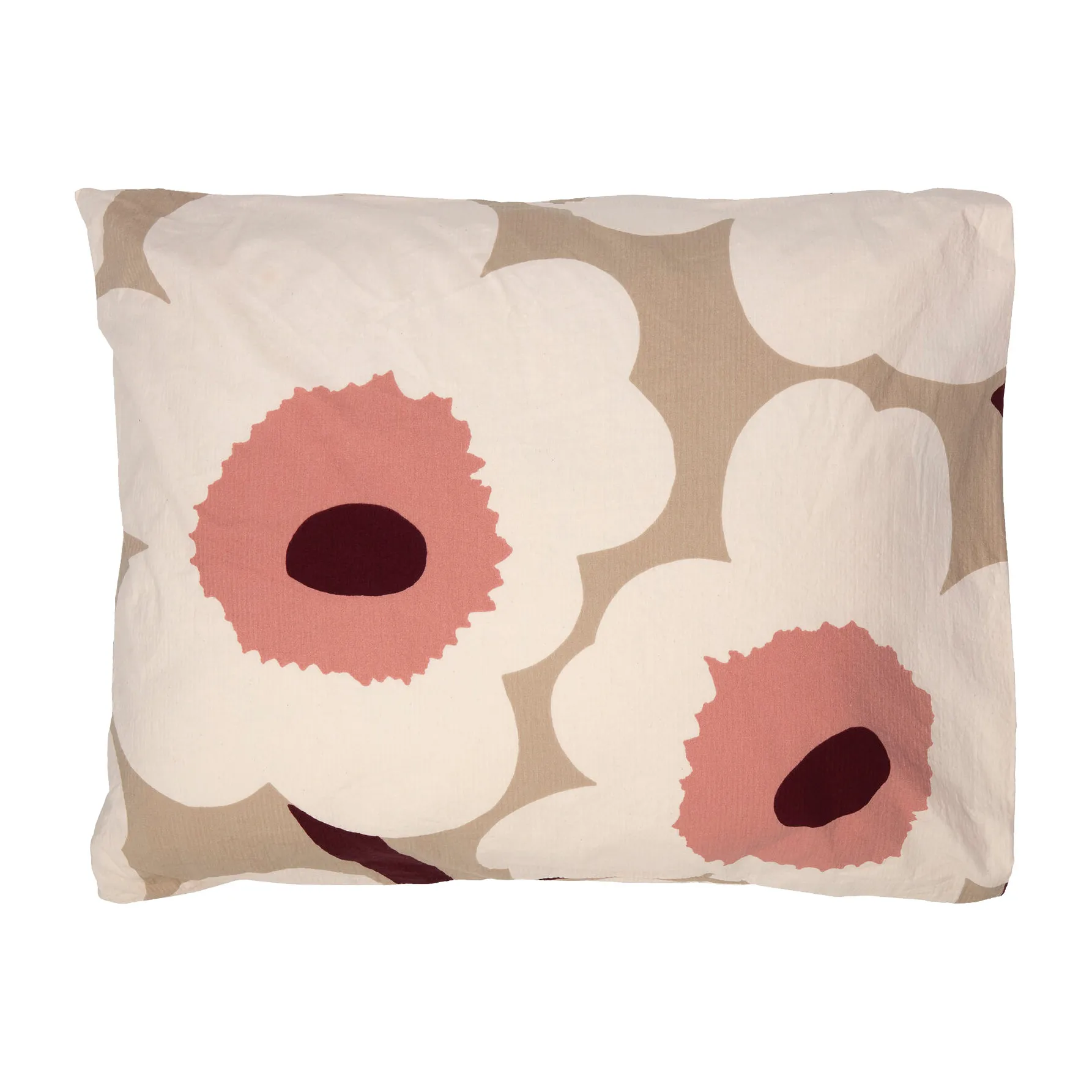 Poszewka na kołdrę Unikko 50x60 cm, beige, cotton, rose Marimekko