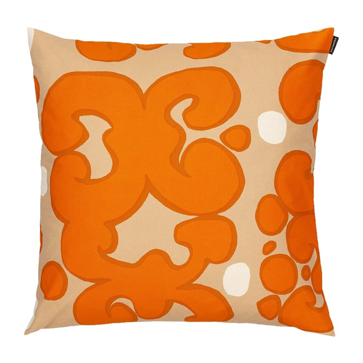 Poszewka na poduszkę Keidas 50x50 cm - Beżowo-pomarańczowo-biały - Marimekko