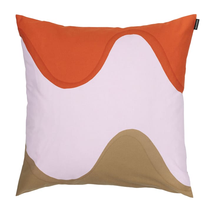 Poszewka na poduszkę Lokki 50x50 cm - Czerwono-brązowo-zielony - Marimekko