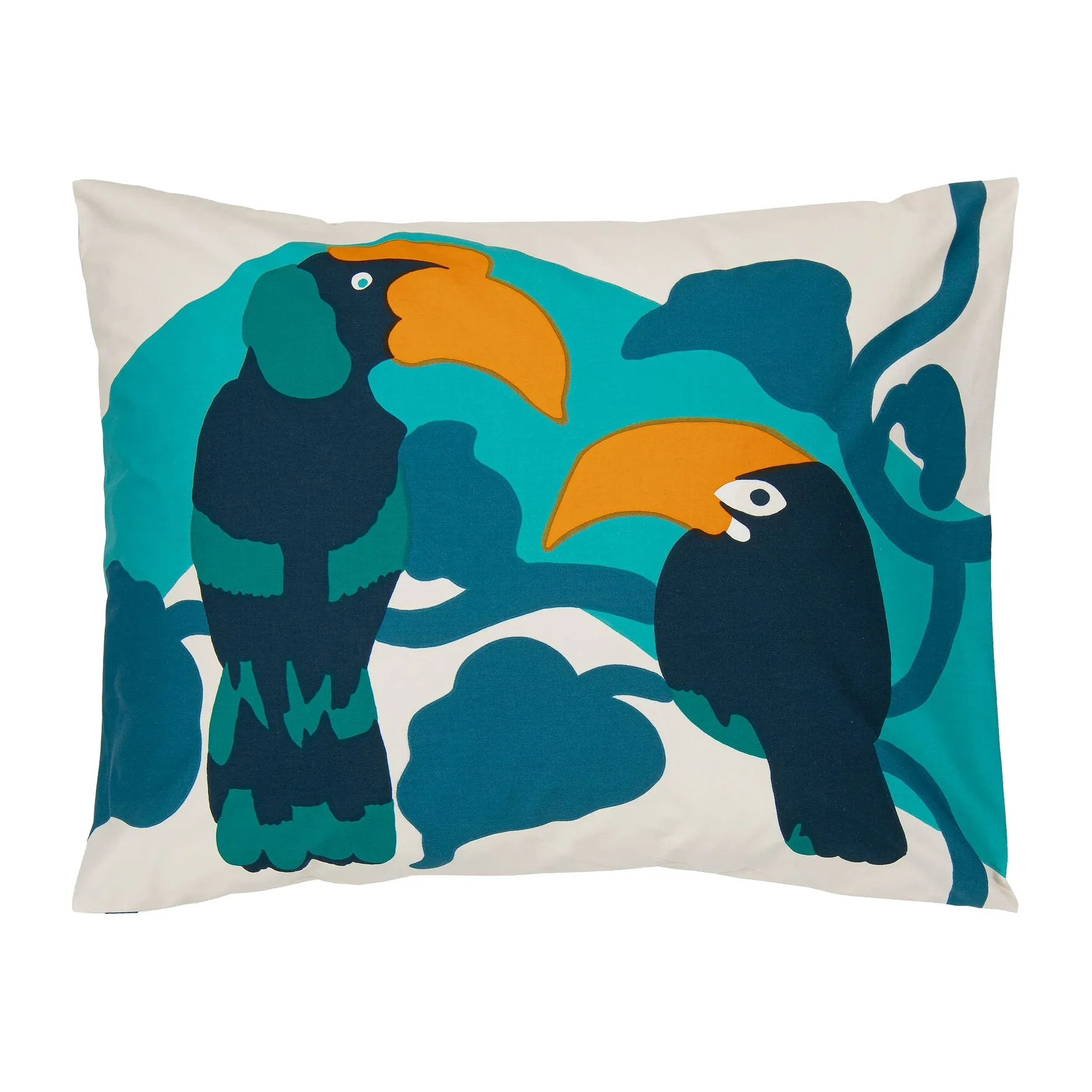 Poszewka na poduszkę Pepe 50x60 cm, Beżowo-turkusowo-błękitny Marimekko