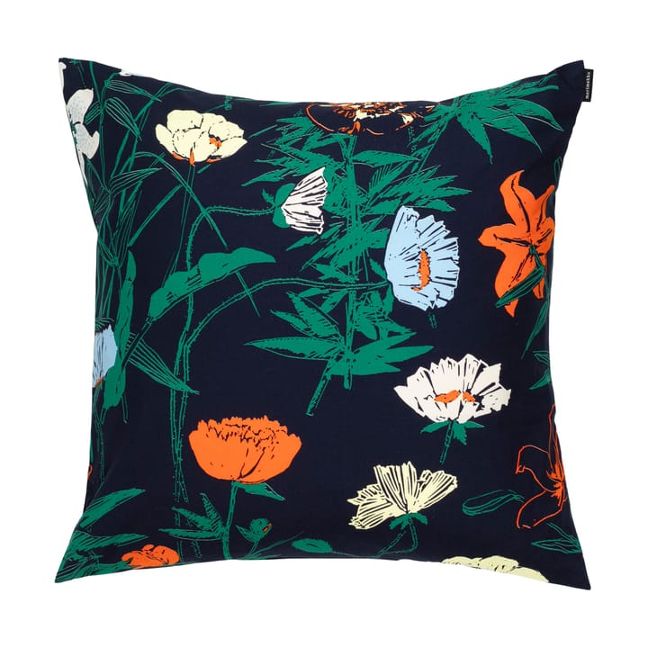 Poszewka na poduszkę Perenna 50x50 cm - Dark blue-green-lemon-orange - Marimekko