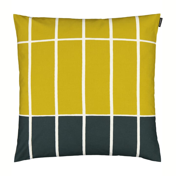 Poszewka na poduszkę Pieni Tiilskivi 50x50 cm - żółty-ciemno zielony - Marimekko