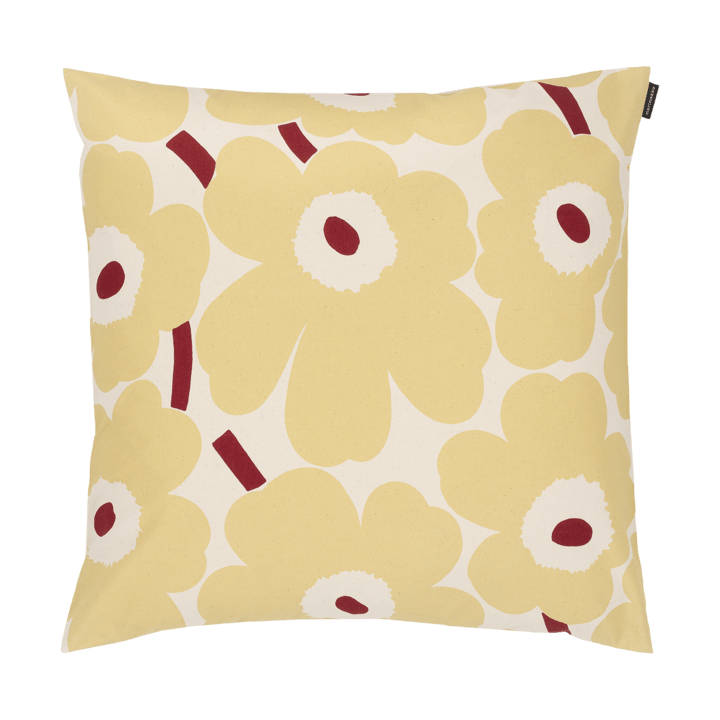 Poszewka na poduszkę Pieni Unikko 50x50 cm  - Cotton-butter yellow-red - Marimekko