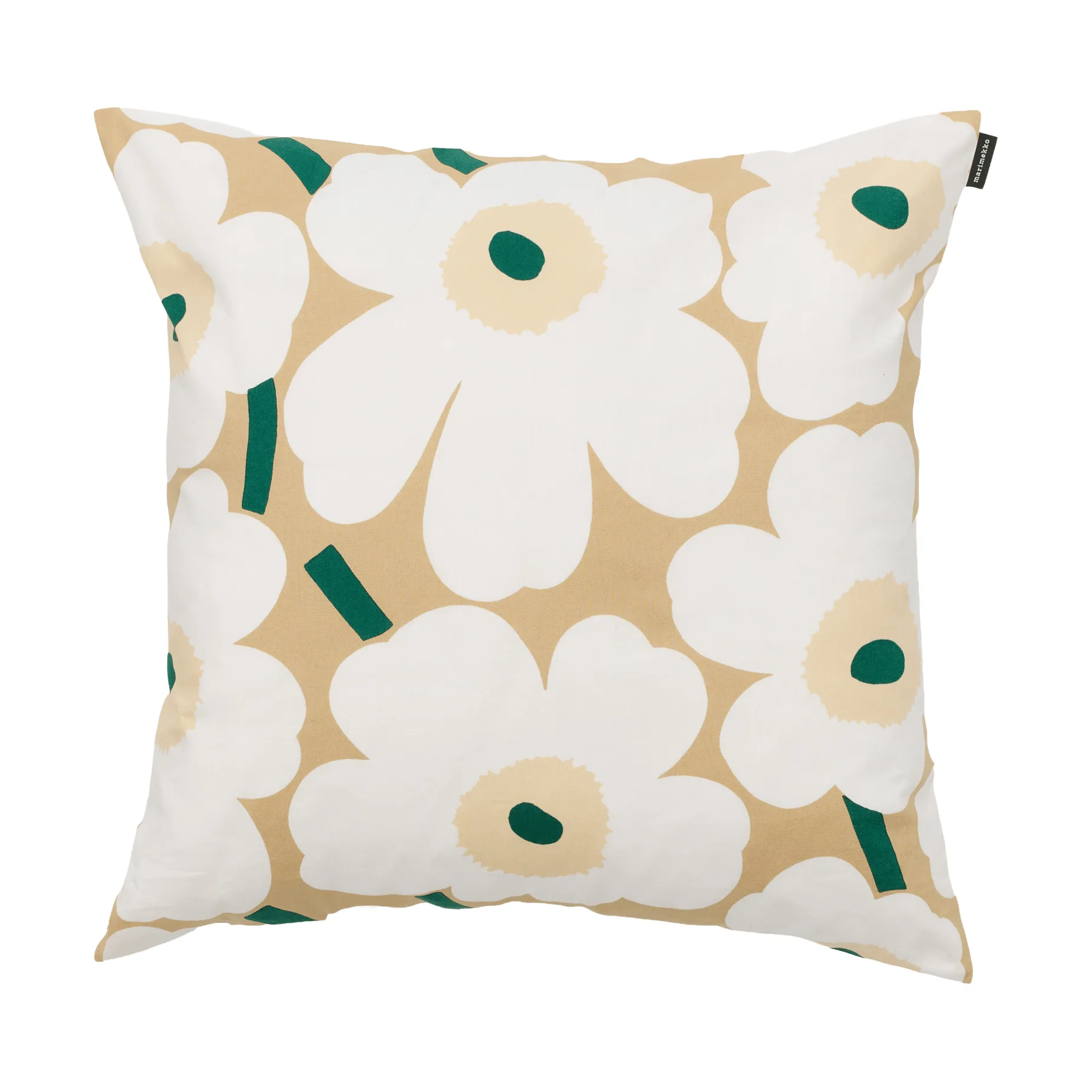 Poszewka na poduszkę Pieni Unikko 50x50 cm, Sand-white-hay-emerald Marimekko