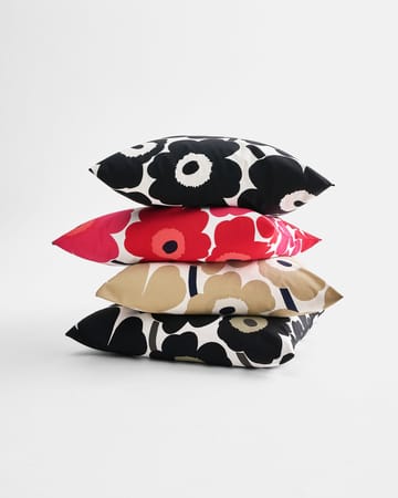 Poszewka na poduszkę Pieni Unikko 50x50cm - Czerwono-granatowa - Marimekko