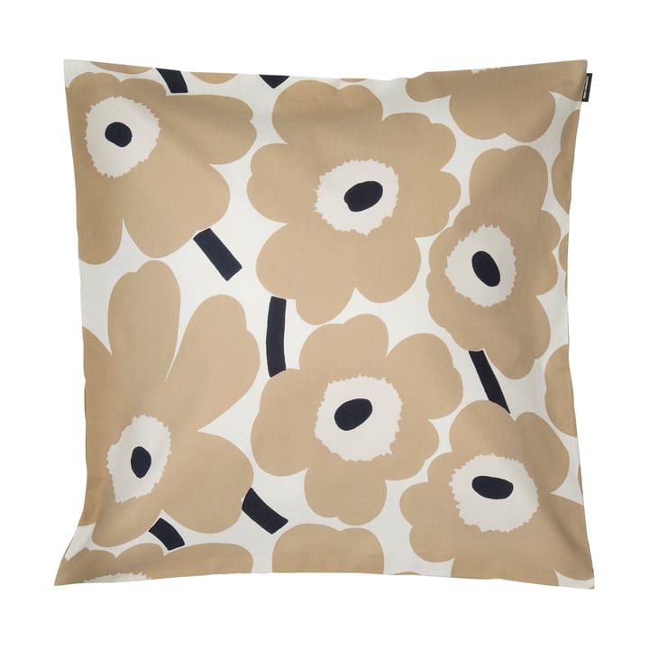 Poszewka na poduszkę Pieni Unikko 50x50cm - Off white-beż-granat - Marimekko