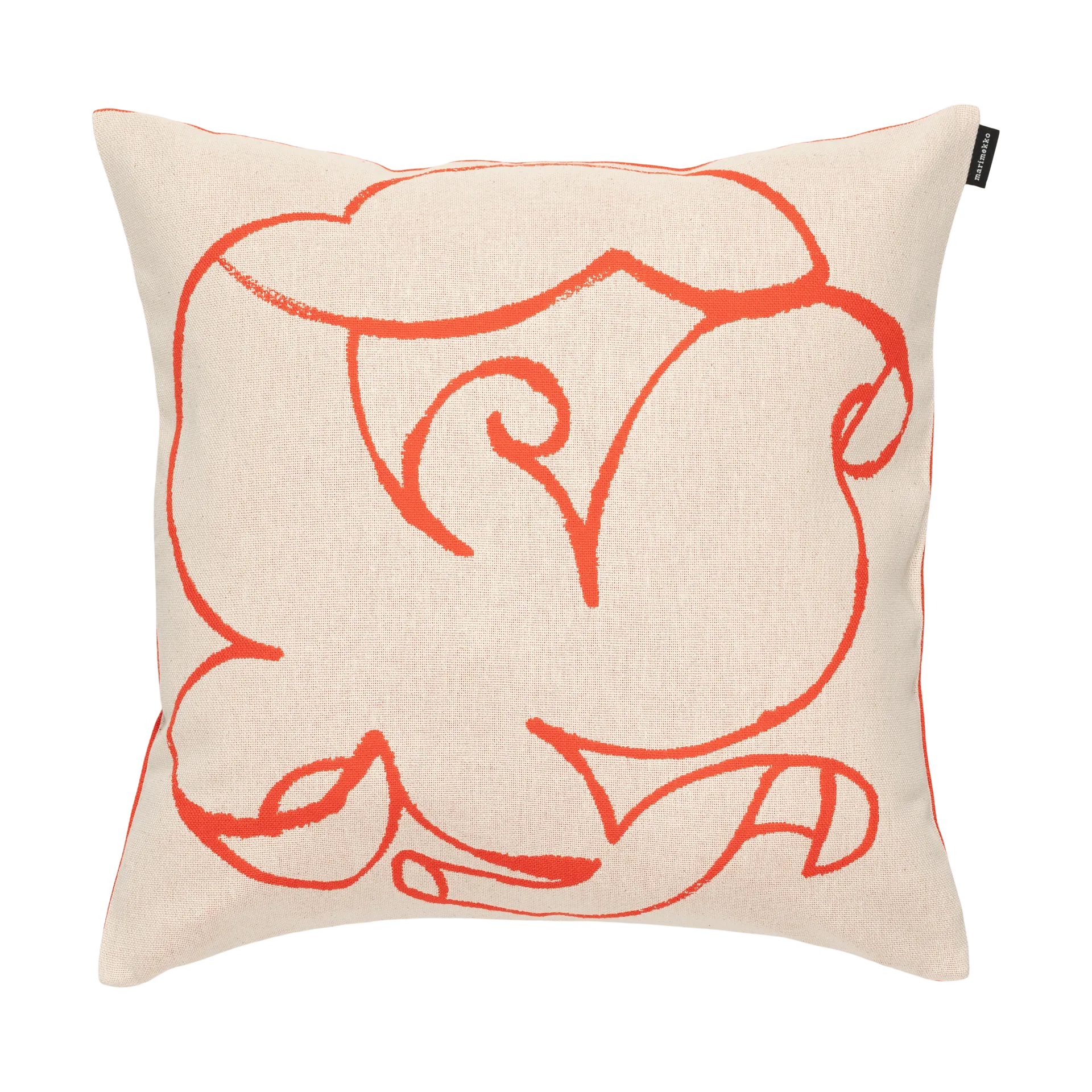 Poszewka na poduszkę Pistilla 46x46 cm, Offwhite- tomato red Marimekko