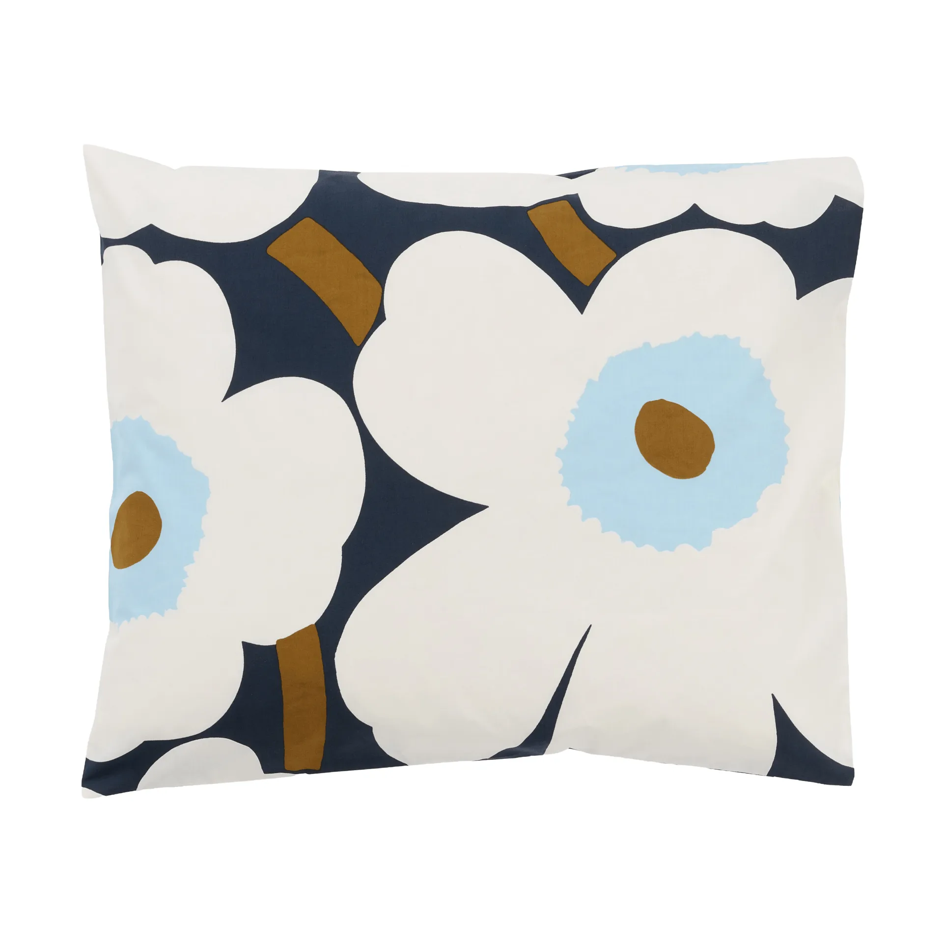 Poszewka na poduszkę Unikko 50x60 cm, Blueberry-off white-cold blue Marimekko