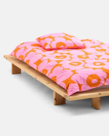 Poszewka na poduszkę Unikko 50x60 cm - Orange-pink - Marimekko