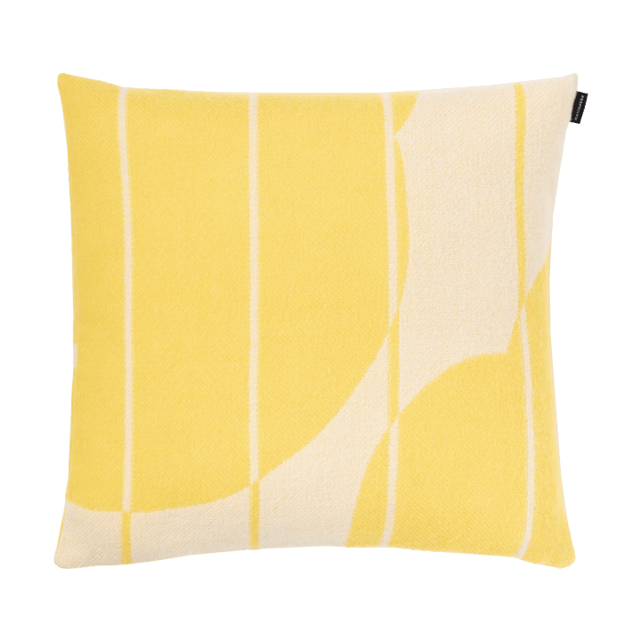 Poszewka na poduszkę wełna Vesi Unikko 50x50 cm - Spring yellow-ecru - Marimekko