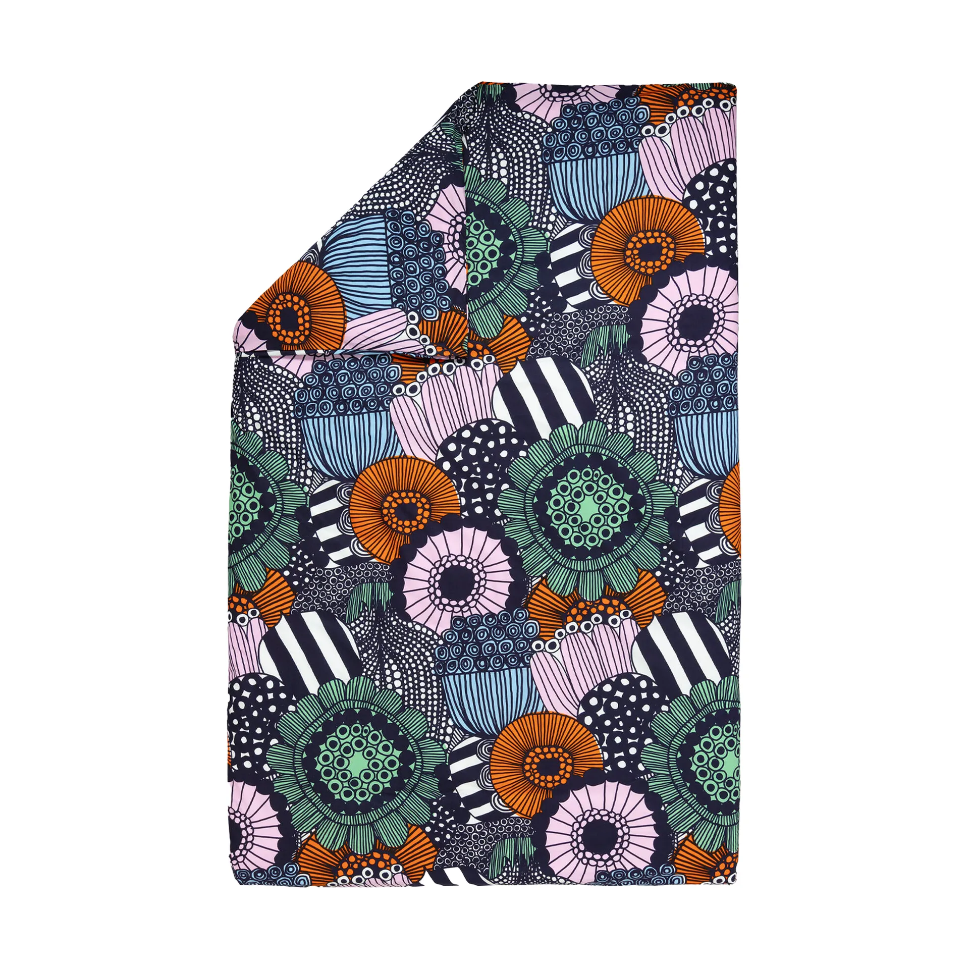 Poszwa na kołdrę Siirtolapuutarha 240x220 cm, White-dark blue-orange Marimekko