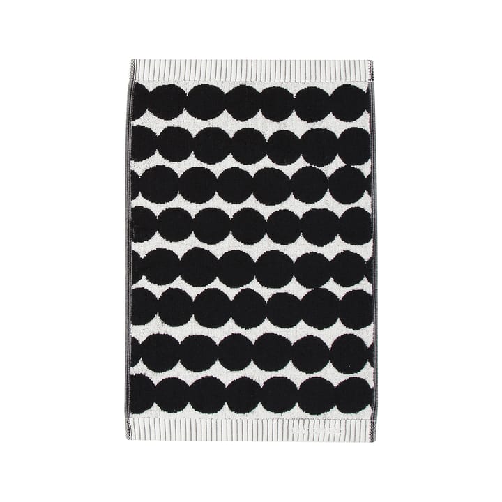 Räsymatto ręcznik czarny - ręcznik dla gości 30x50 cm - Marimekko