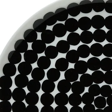 Räsymatto talerz 20 cm, 6-pak czarno-biały - Marimekko