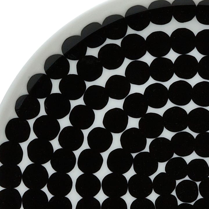 Räsymatto talerz 20 cm, 6-pak czarno-biały Marimekko