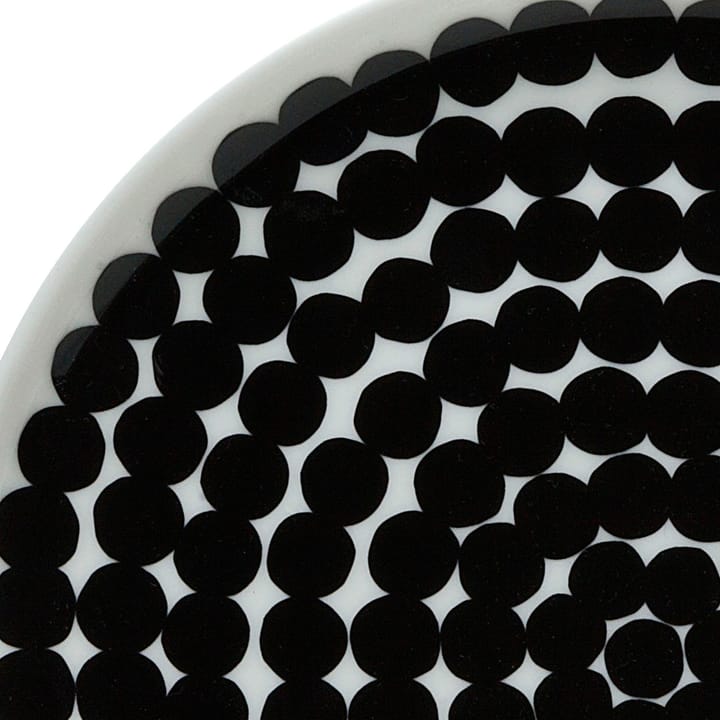 Räsymatto talerz 20 cm, 6-pak czarno-biały - undefined - Marimekko