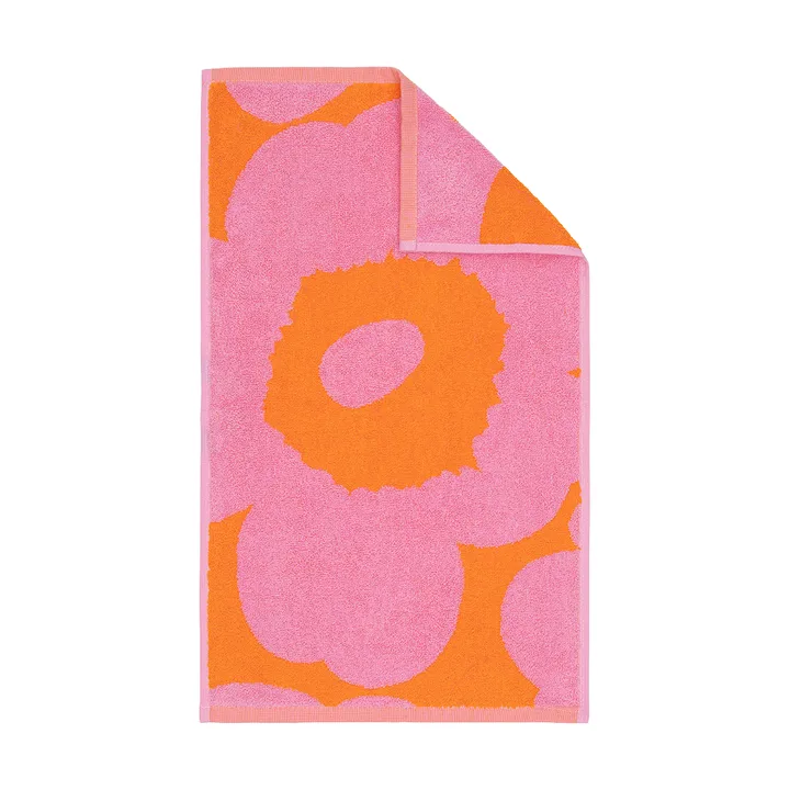Ręcznik gościnny Unikko 30x50 cm - Orange-pink - Marimekko