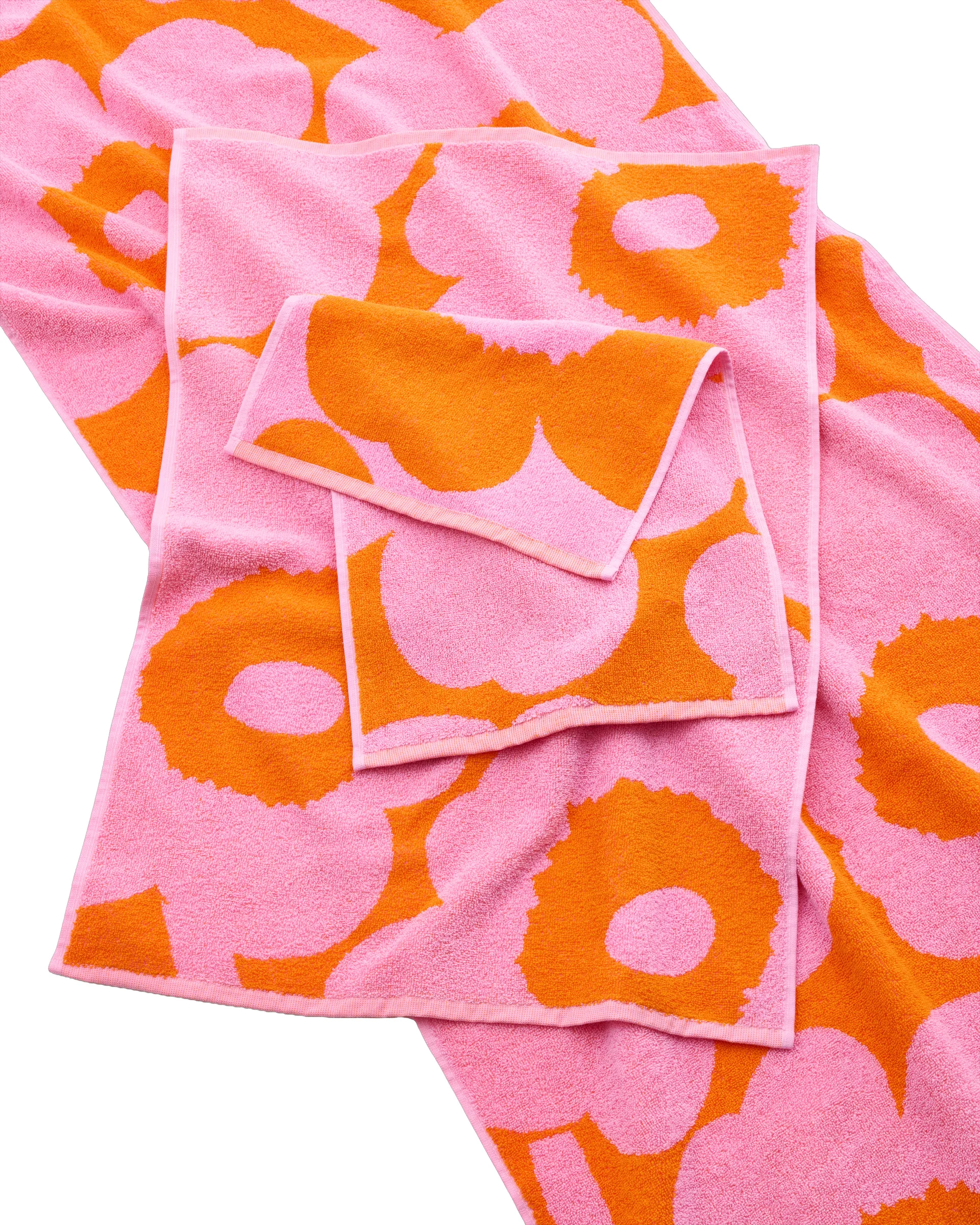 Ręcznik gościnny Unikko 30x50 cm, Orange-pink Marimekko