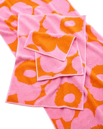 Ręcznik gościnny Unikko 30x50 cm - Orange-pink - Marimekko