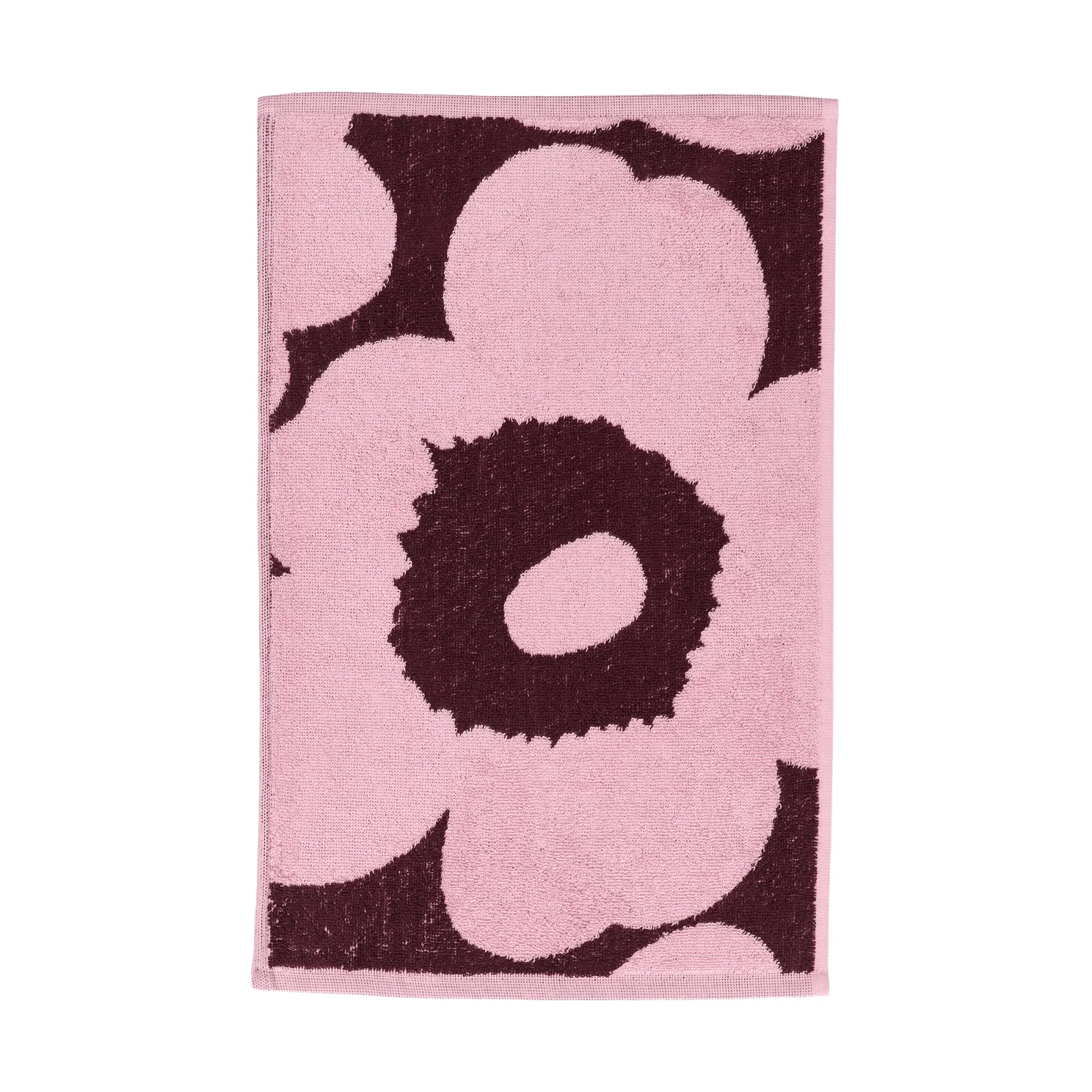 Ręcznik gościnny Unikko 30x50 cm, Śliwkowo-różowy Marimekko