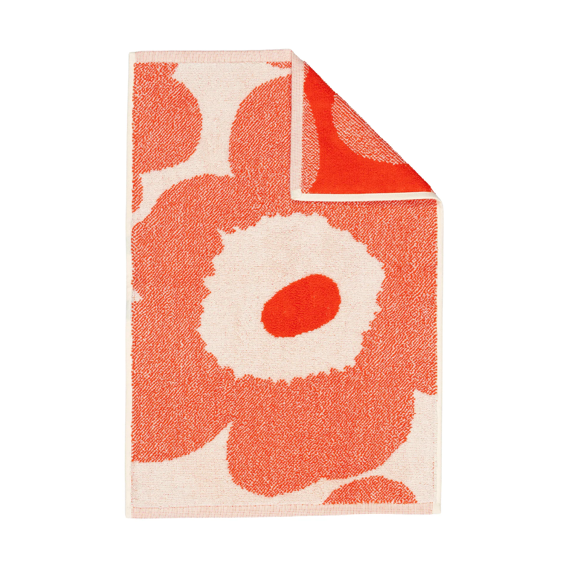 Ręcznik gościnny Unikko 32x50 cm, Off white-orange red Marimekko