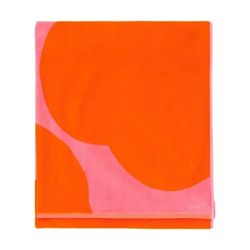 Ręcznik kąpielowy Iso Unikko - Pink-orange red, 100x180 cm - Marimekko