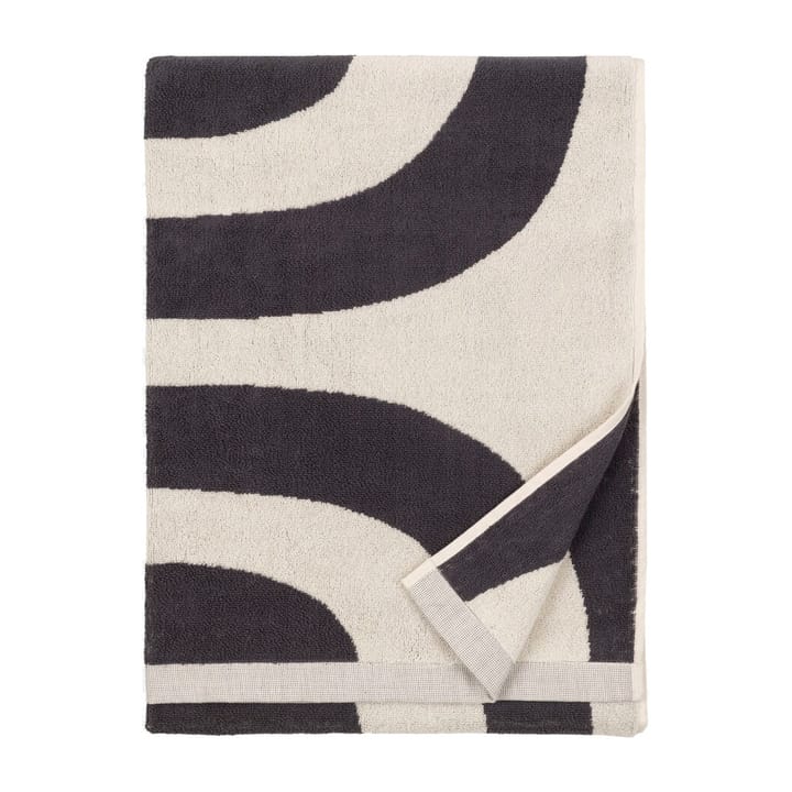 Ręcznik kąpielowy Melooni 70x150 cm - Charcoal-off white - Marimekko