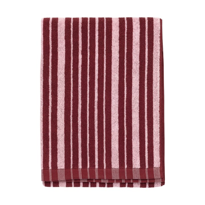 Ręcznik kąpielowy Raide 70x150 cm - Burgundy-pink - Marimekko