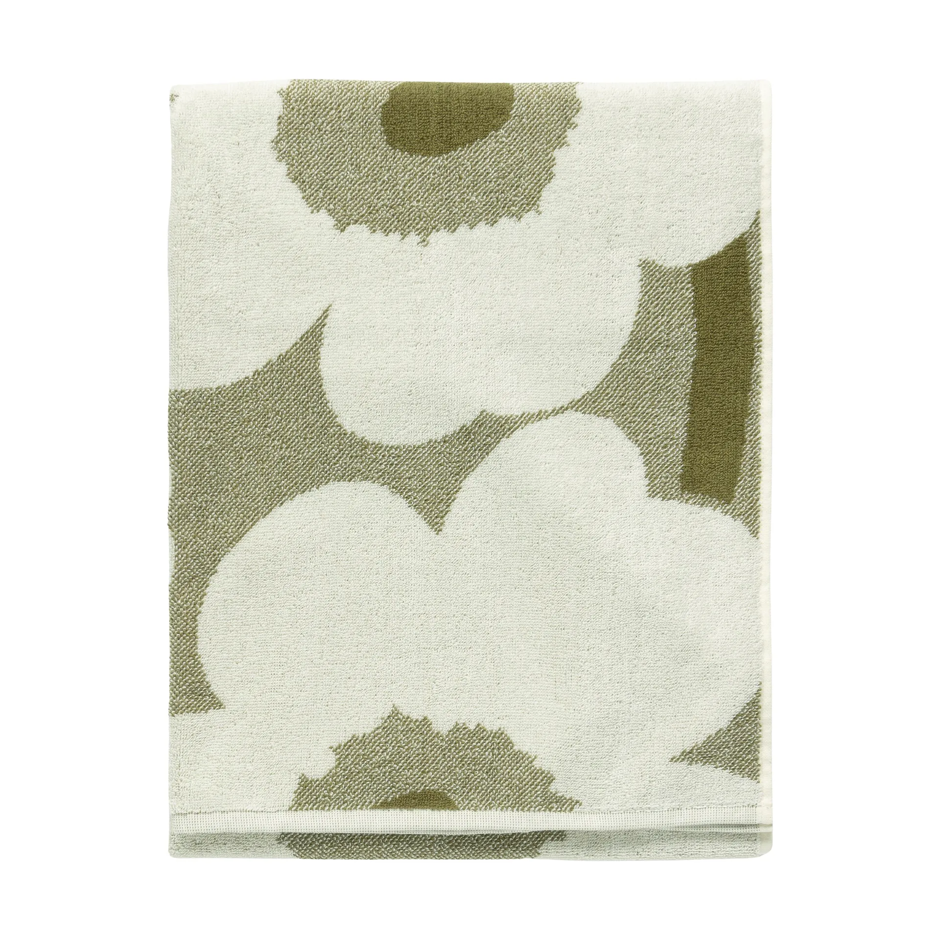 Ręcznik kąpielowy Unikko 70x150 cm, Green umber-cream Marimekko