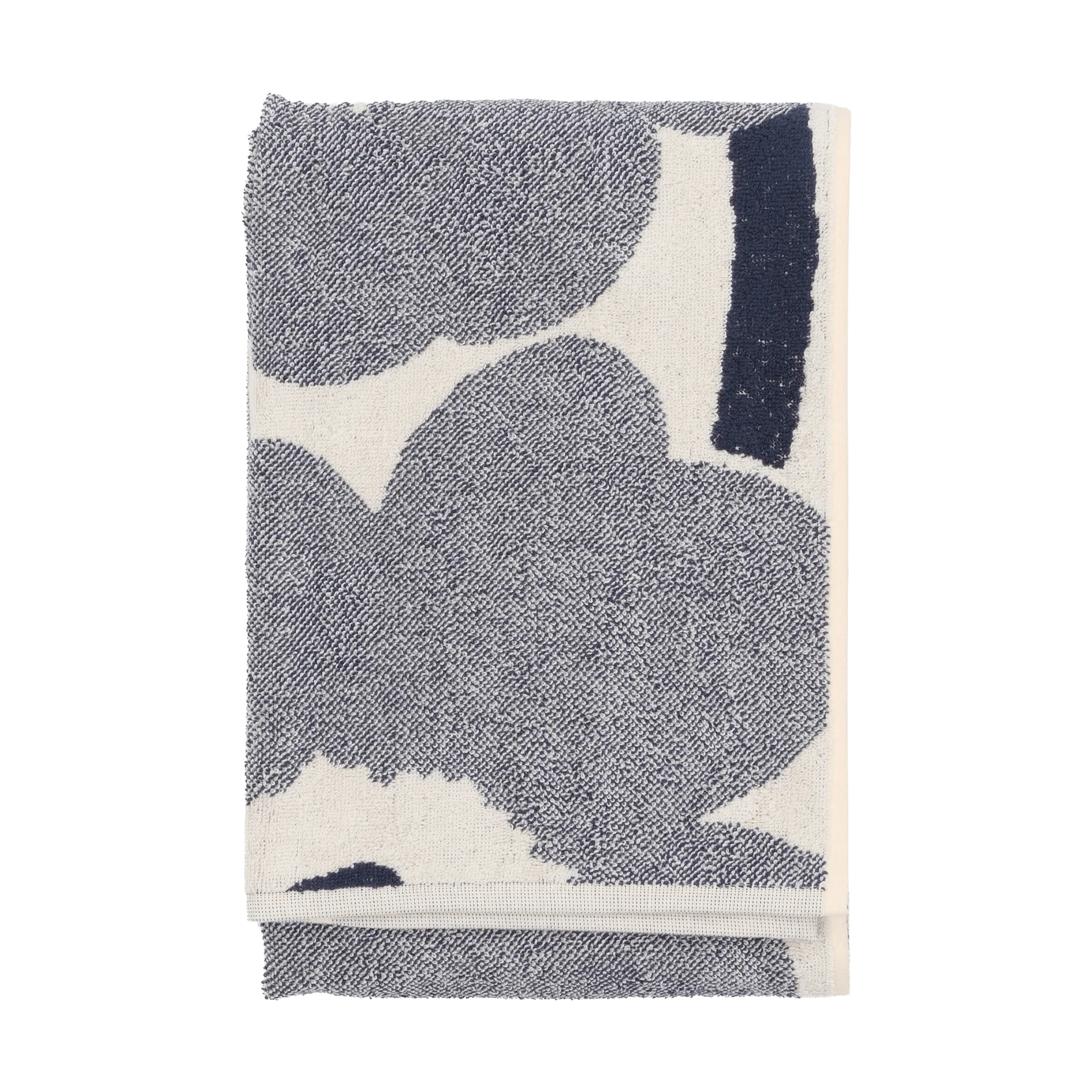 Ręcznik kąpielowy Unikko 70x150 cm, Off white-blueberry Marimekko