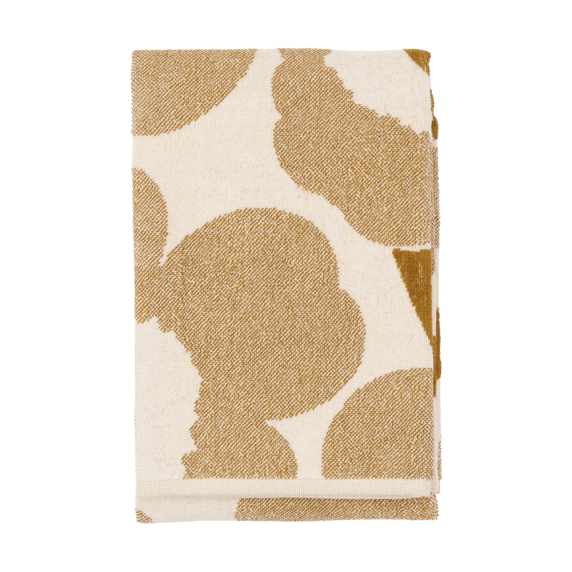 Ręcznik kąpielowy Unikko 70x150 cm, Off white-brązowy Marimekko