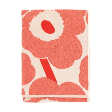 Ręcznik kąpielowy Unikko 70x150 cm - Off white-orange red - Marimekko