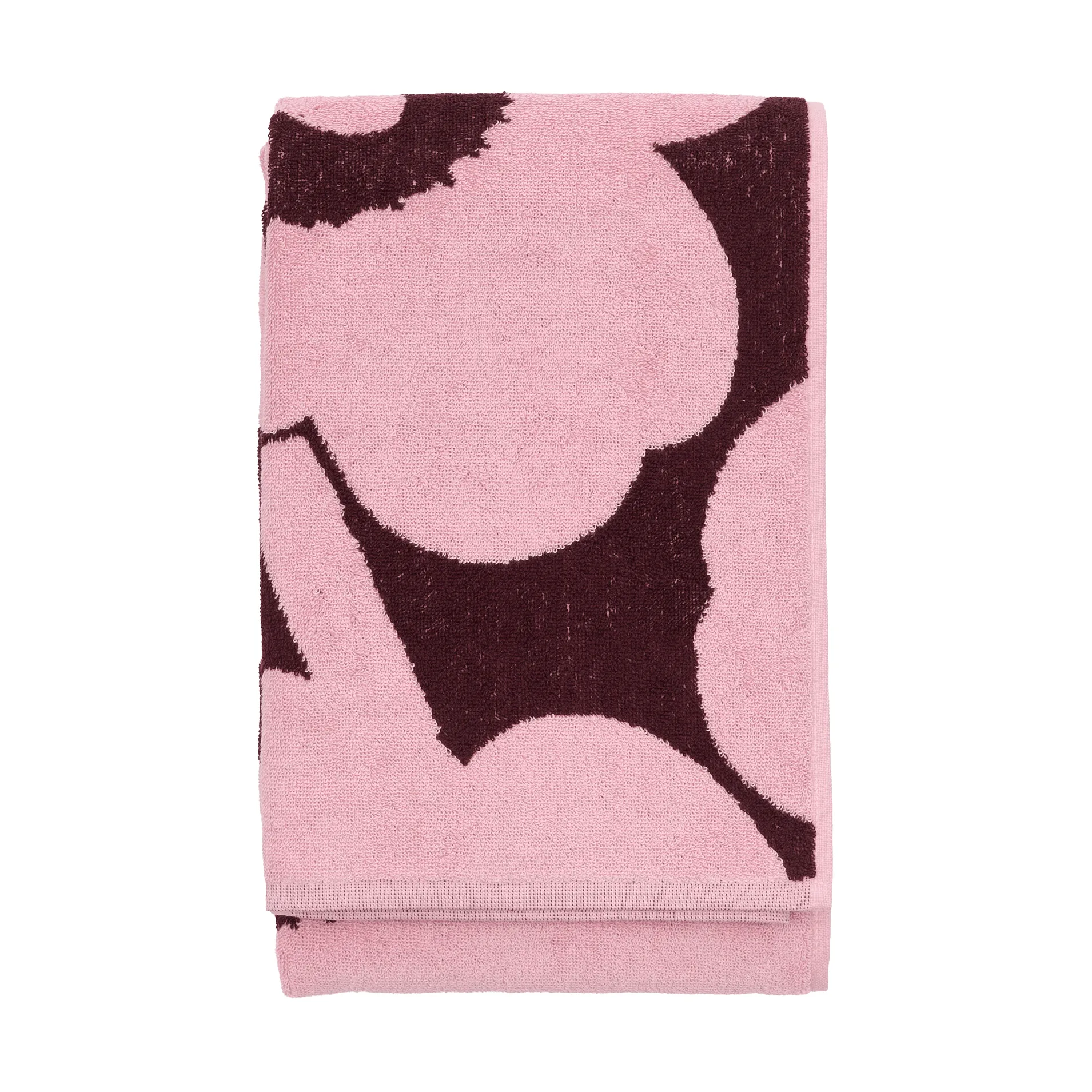 Ręcznik kąpielowy Unikko 70x150 cm, Śliwkowo-różowy Marimekko