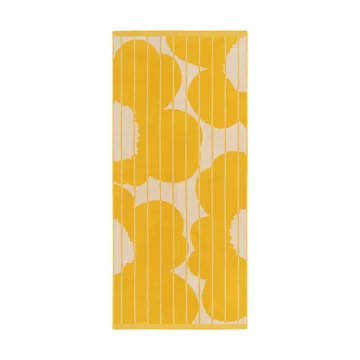 Ręcznik kąpielowy Vesi Unikko 70x150 cm - Spring yellow-ecru - Marimekko