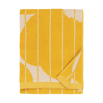 Ręcznik kąpielowy Vesi Unikko 70x150 cm - Spring yellow-ecru - Marimekko