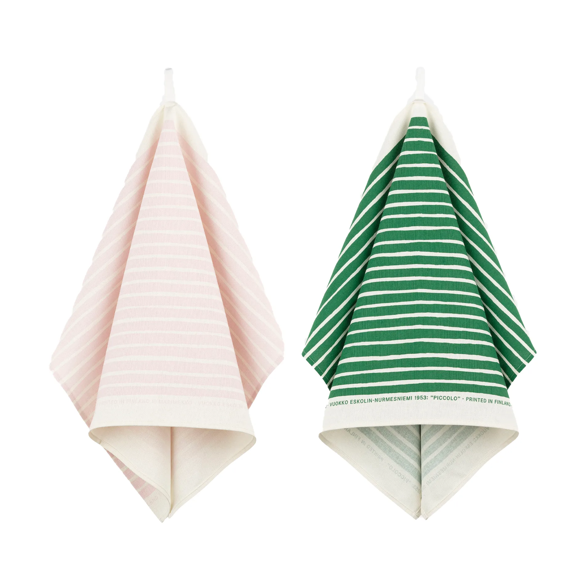 Ręcznik kuchenny Piccolo 43x70 cm 2 szt., Green-pink Marimekko