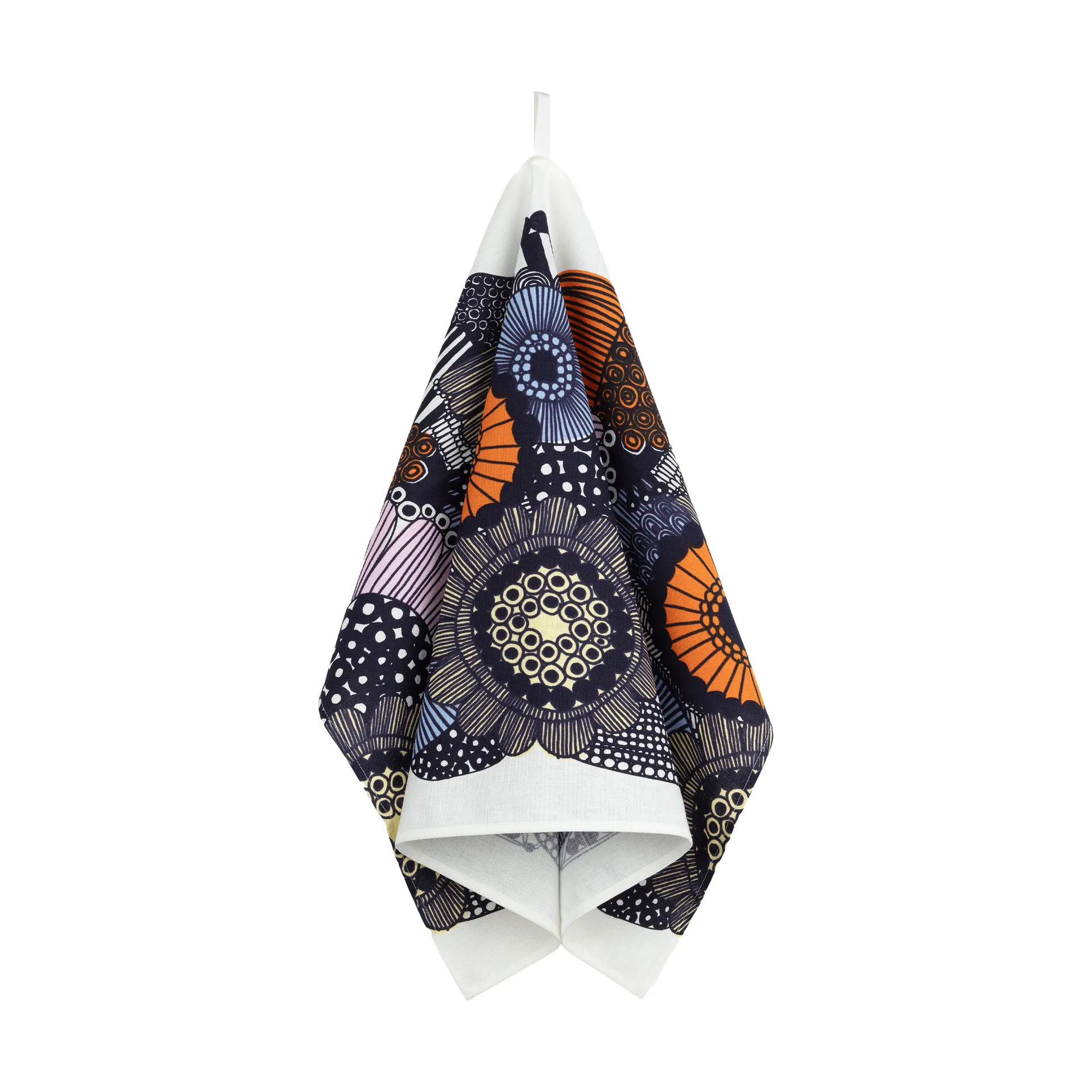 Ręcznik kuchenny Siirtolapuutarha 47x70 cm, White-yellow-orange-light blue Marimekko