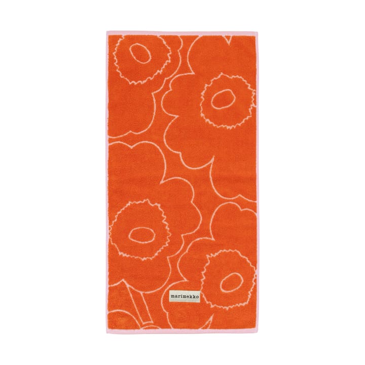Ręcznik Piirto Unikko 50x100 cm - Burnt orange-pink - Marimekko