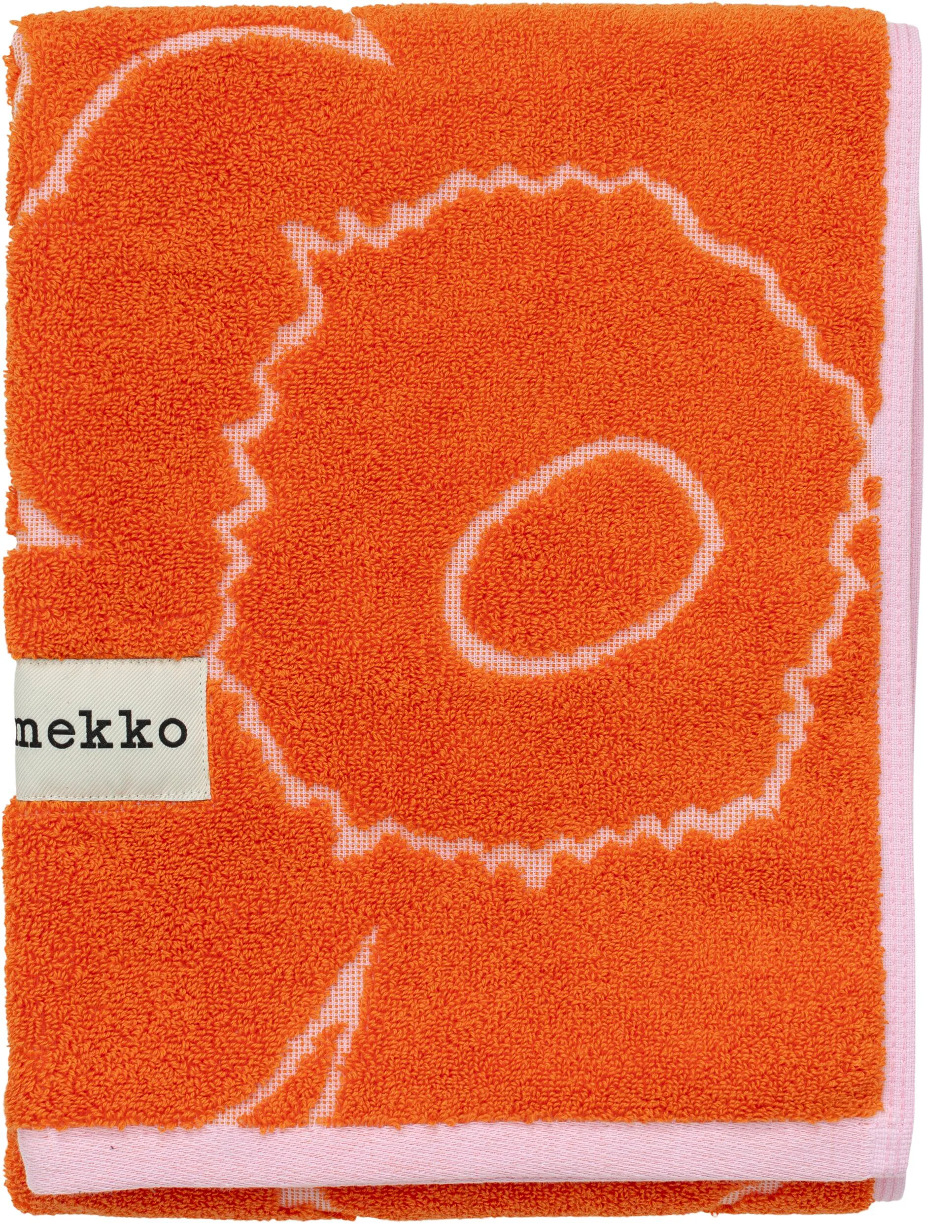 Ręcznik Piirto Unikko 50x100 cm, Burnt orange-pink Marimekko