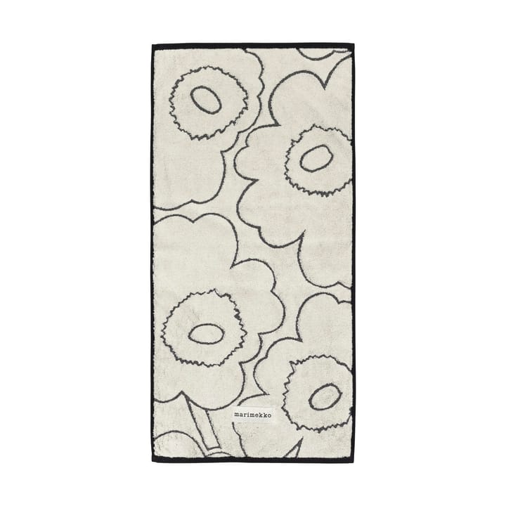 Ręcznik Piirto Unikko 50x100 cm - Ivory-black - Marimekko