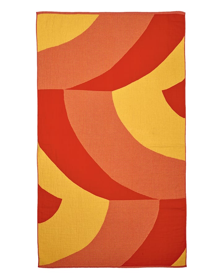 Ręcznik plażowy Savanni 100x180 cm - Czerwony-żółty - Marimekko