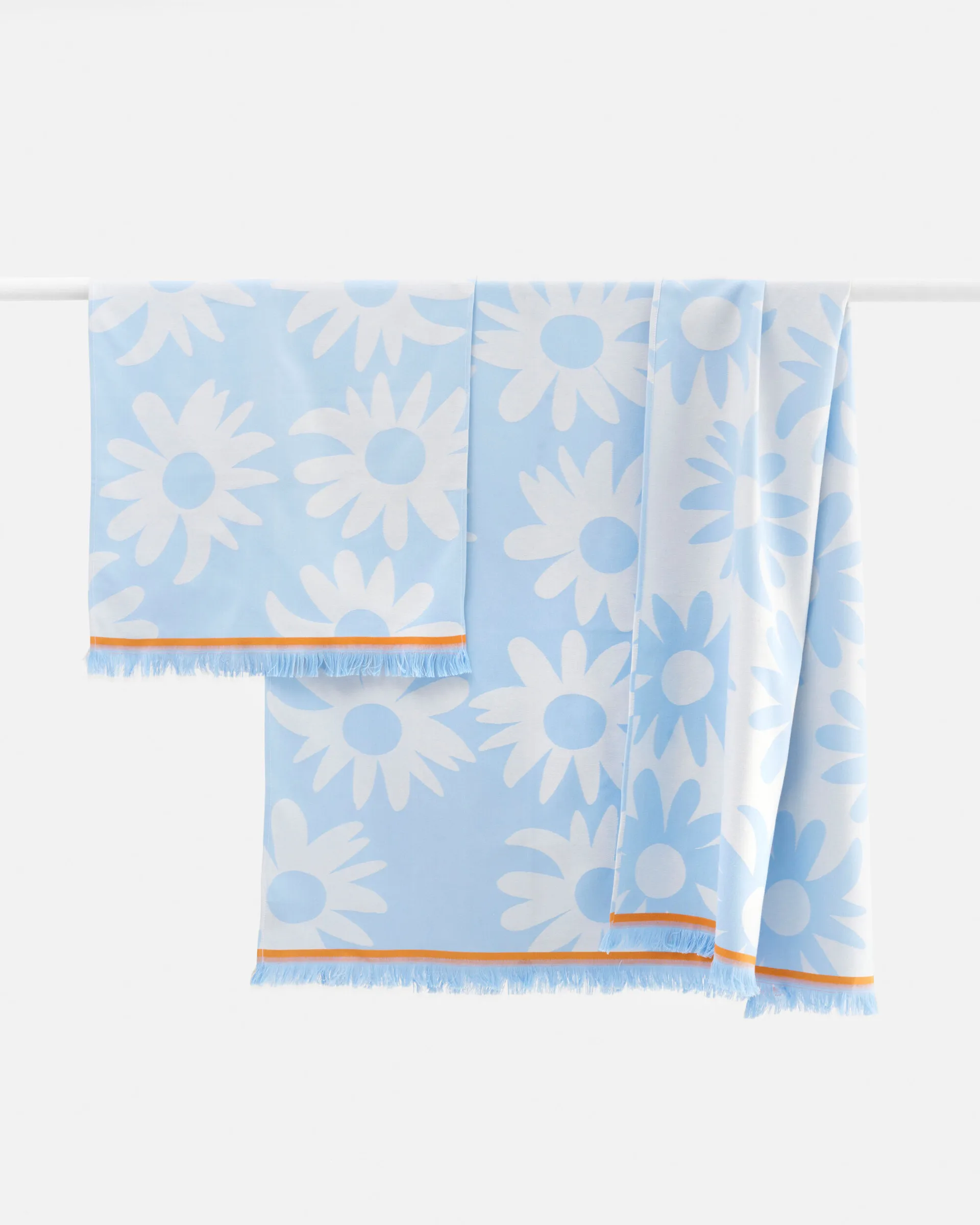Ręcznik Rakastaa ei rakasta hamam 45x92 cm, Orange-Off-white-light blue Marimekko