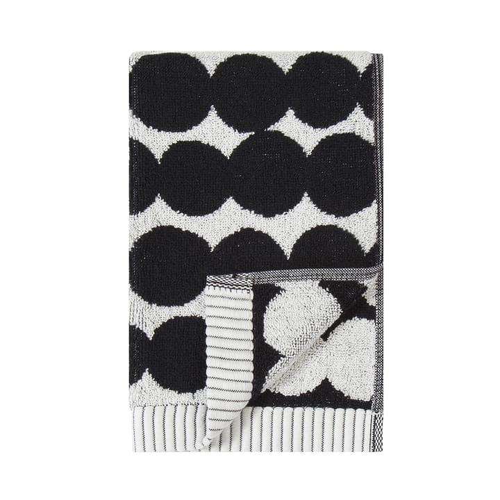 Ręcznik Räsymatto, czarny, Ręcznik gościnny 30x50 cm Marimekko