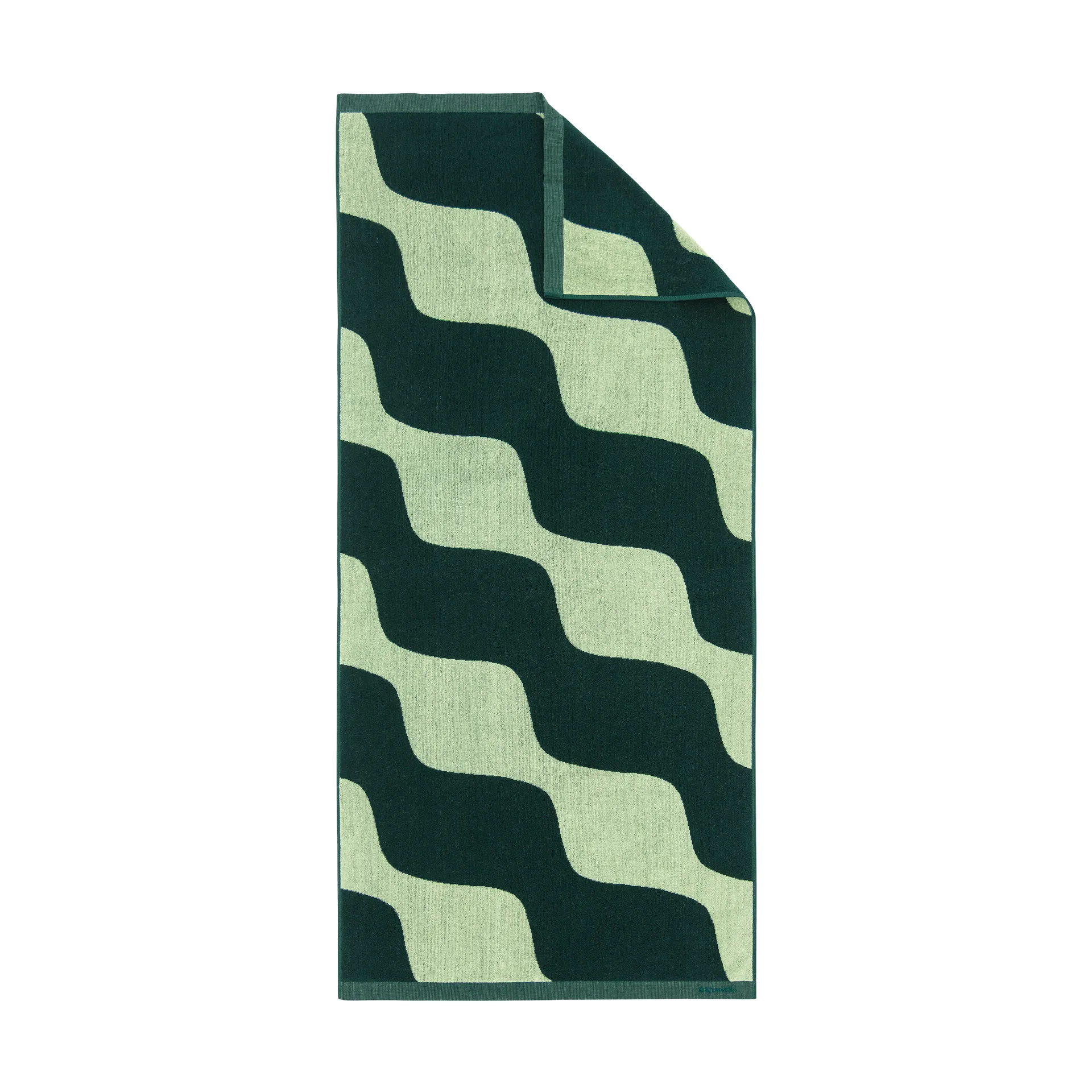 Ręcznik Taifuuni 70×150 cm, Pear-dark green Marimekko