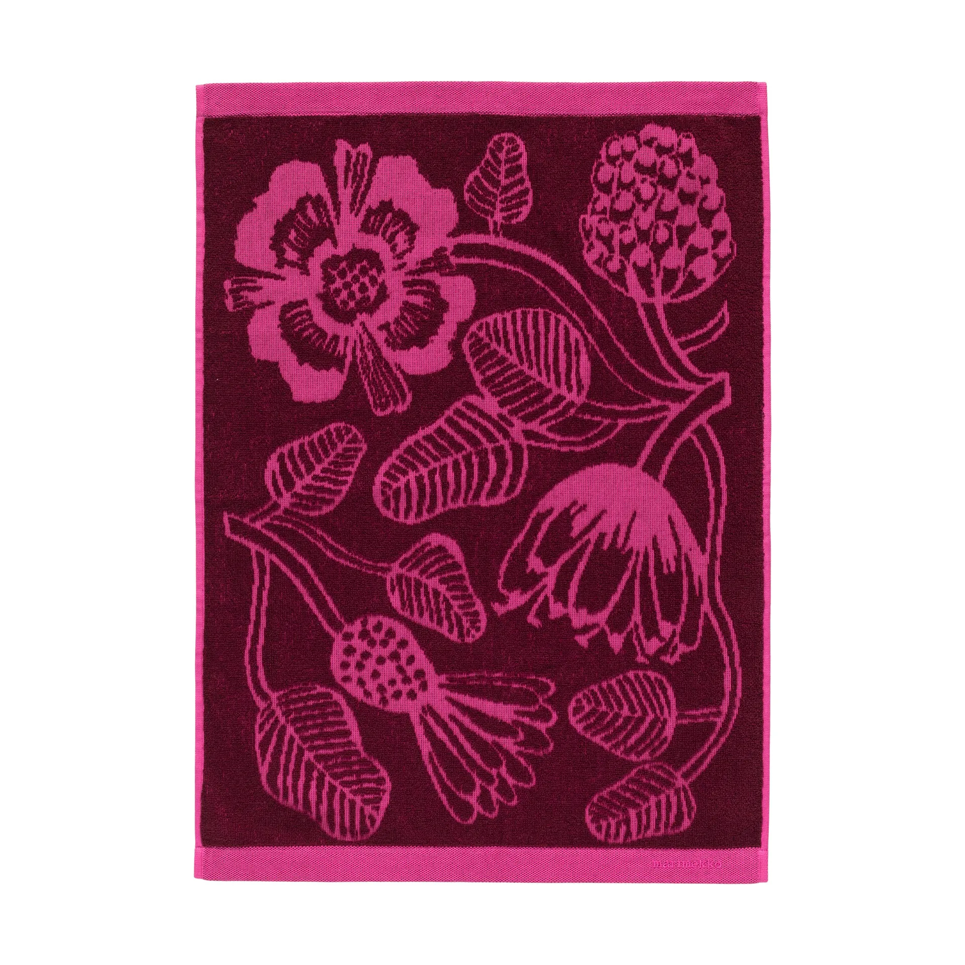Ręcznik Tiara 2 części, Burgundy-pink Marimekko