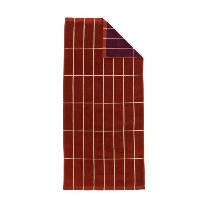 Ręcznik Tiiliskivi 70x150 cm - Brick-plum-hay - Marimekko