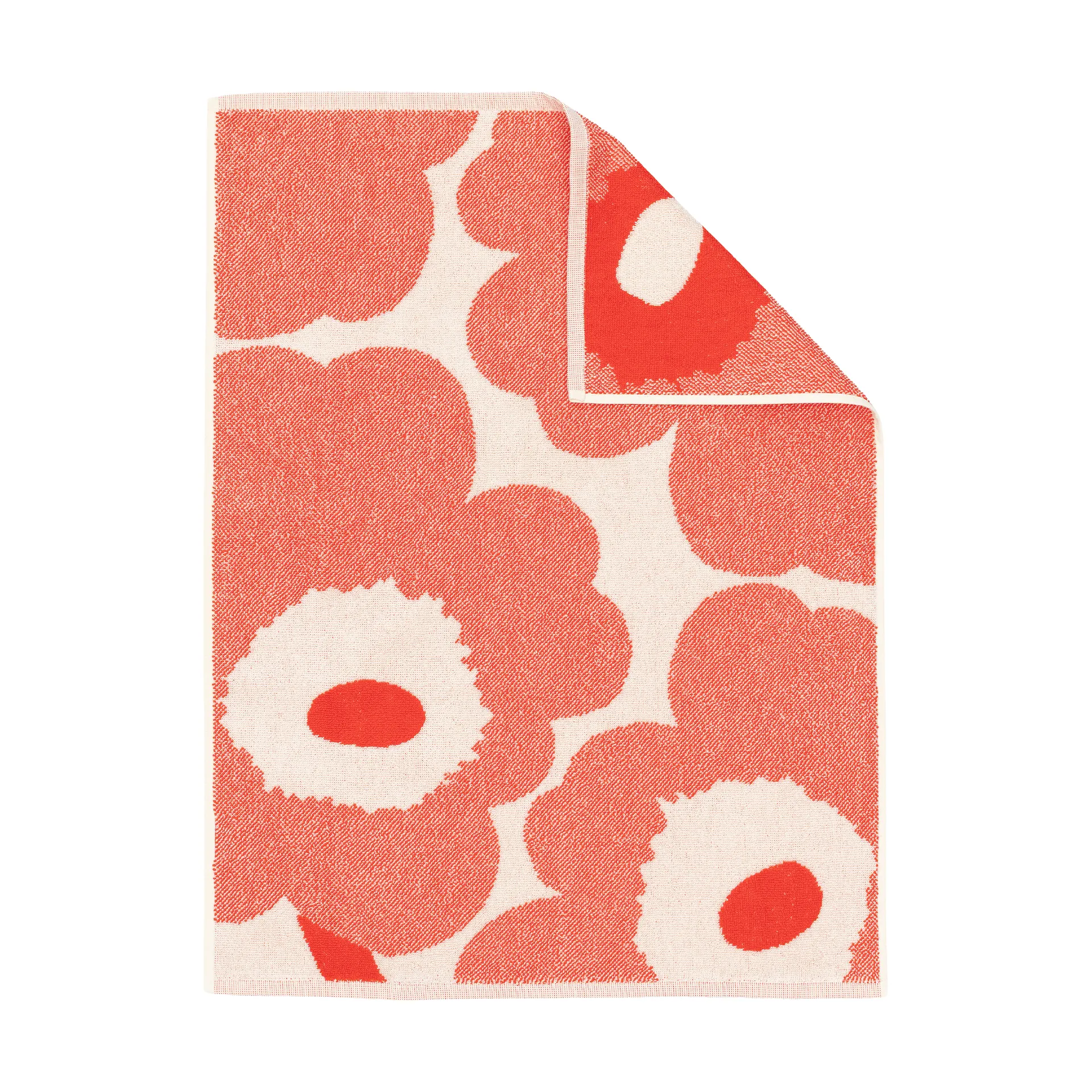 Ręcznik Unikko 50x70 cm, Off white-orange red Marimekko