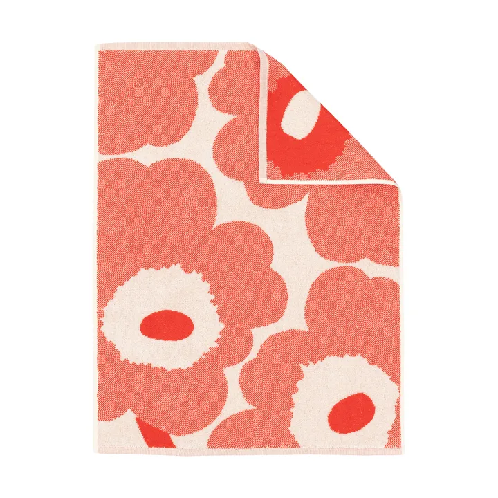Ręcznik Unikko 50x70 cm - Off white-orange red - Marimekko